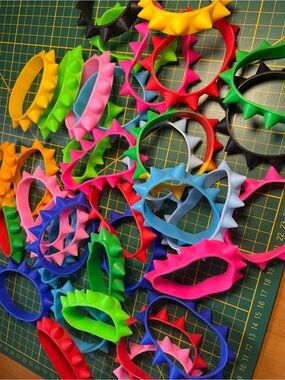 NovocentoNovantanove silicone spiked bracelets 2 pack